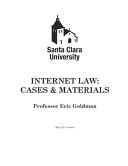 Internet law : cases & materials /