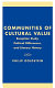 Communities of cultural value : reception study, political differences, and literary history /