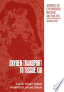 Oxygen Transport to Tissue XIII /
