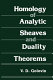 Homology of analytic sheaves and duality theorems /