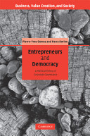 Entrepreneurs and democracy : a political theory of corporate governance /