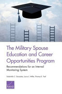 Military spouse education and career opportunities program : recommendations for an internal monitoring system /