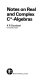 Notes on real and complex C*-algebras /