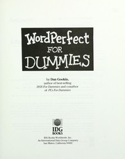 WordPerfect for dummies /