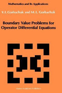 Boundary-value problems for operator differential equations /