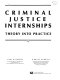 Criminal justice internships : theory into practice /