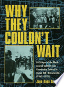 Why they couldn't wait : a critique of the Black-Jewish conflict over community control in Ocean Hill-Brownsville (1967-1971) /