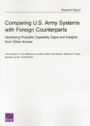 Comparing U.S. Army systems with foreign counterparts : identifying possible capability gaps and insights from other armies /