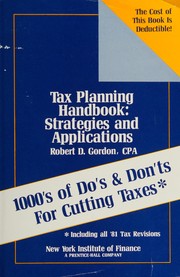 Tax planning handbook : strategies and applications /