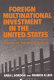Foreign multinational investment in the United States : struggle for industrial supremacy /