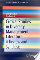 Critical studies in diversity management literature : a review and synthesis /