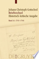 Briefwechsel : unter Einschluß des Briefwechsels von Luise Adelgunde Victorie Gottsched.
