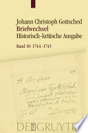 Briefwechsel : unter Einschluß des Briefwechsels von Luise Adelgunde Victorie Gottsched.