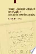 Briefwechsel. unter einschluss des briefwechsels von Luise Adelgunde Victorie Gottsched /