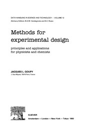 Methods for experimental design : principles and applications for physicists and chemists /