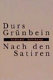 Nach den Satiren /