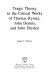 Tragic theory in the critical works of Thomas Rymer, John Dennis, and John Dryden /