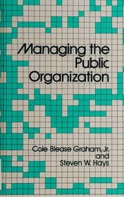 Managing the public organization /