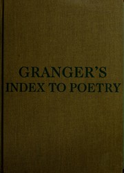 Granger's Index to poetry.