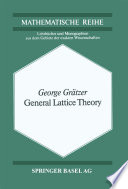 General Lattice Theory /