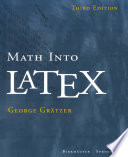 Math into LaTeX /