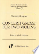 Concerti grossi for two violins /