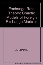 Exchange rate theory : chaotic models of foreign exchange markets /