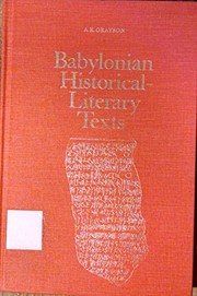 Babylonian historical-literary texts /