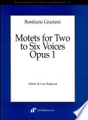 Motets for two to six voices, opus 1 /