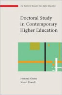 Doctoral study in contemporary higher education /