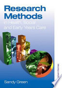 Research methods in health, social and early years care /