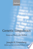 Genetic linguistics : essays on theory and method /