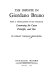 The infinite in Giordano Bruno : with a translation of his dialogue, Concerning the cause, principle, and one /