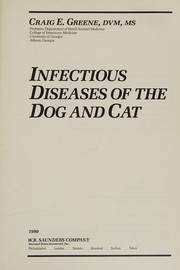 Infectious diseases of the dog and cat /