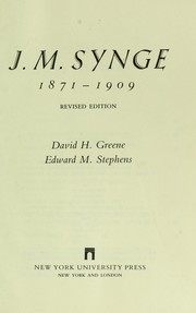 J.M. Synge, 1871-1909 /