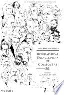 Greene's biographical encyclopedia of composers /