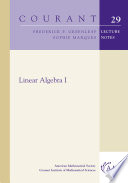 Linear algebra I /