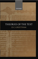 Theories of the text /