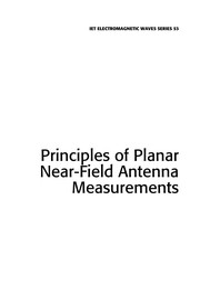 Principles of planar near-field antenna measurements /