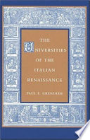 The universities of the Italian Renaissance /