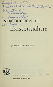 Introduction to existentialism /