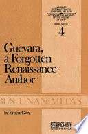 Guevara, a forgotten Renaissance author /