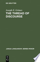 The thread of discourse /