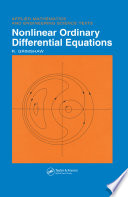 Nonlinear ordinary differential equations /