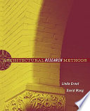 Architectural research methods /