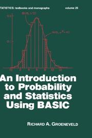 An introduction to probability and statistics using BASIC /