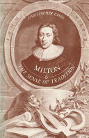Milton and the sense of tradition /