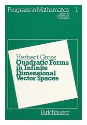 Quadratic forms in infinite dimensional vector spaces /