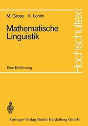 Mathematische Linguistik ; eine Einfuhrung /