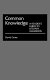 Common knowledge : a reader's guide to literary allusions /